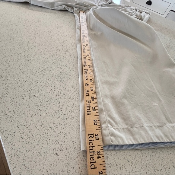 Lands' End Capri Pants Plus Size 18 Khaki 100% Cotton Classic Preppy Chinos - Picture 11 of 15